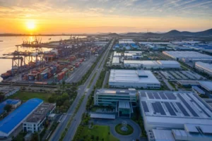 EEC Thailand investment manufacturing industrial estate aerial view