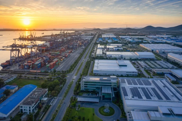 EEC Thailand investment manufacturing industrial estate aerial view