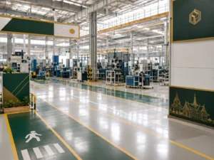 Industrial plant layout in Thailand for foreign manufacturers